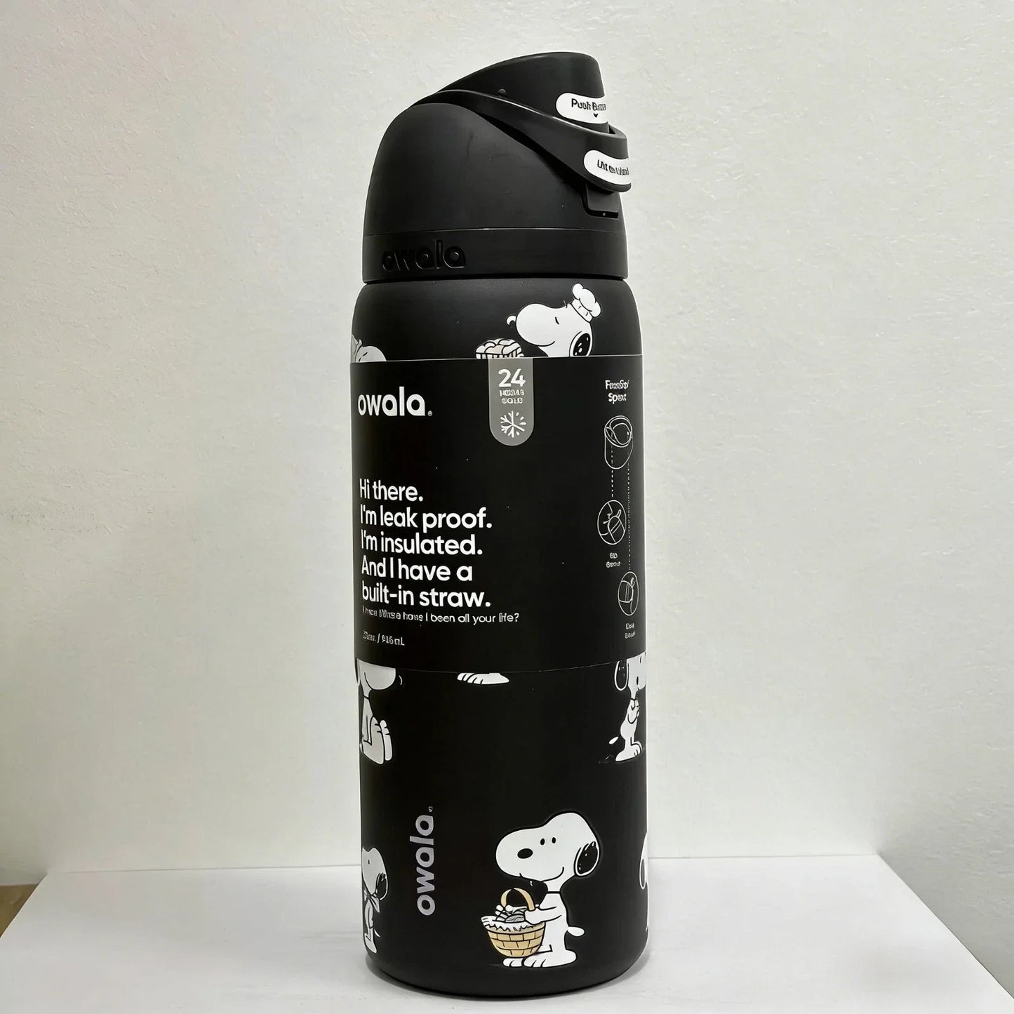 New Owala Snoopy Water Bottle Exclusive Tumbler 32oz